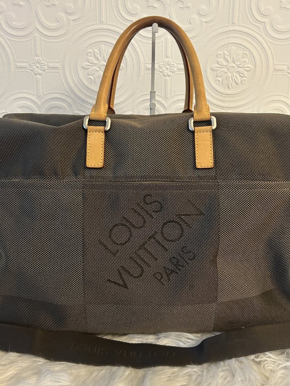Louis Vuitton Souverain Damier Geant Boston Bag